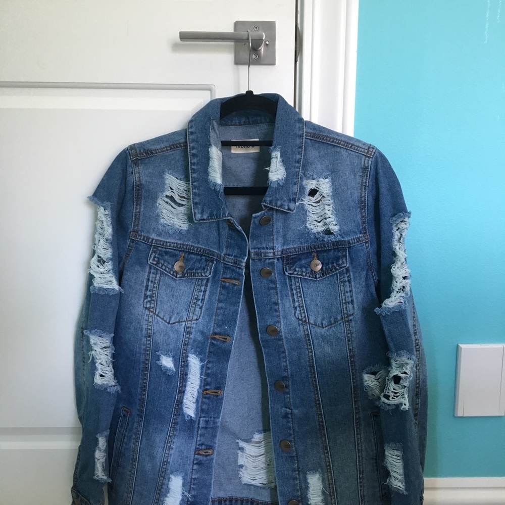 THE JULIA DISTRESSED JACKET - Picture 5 of 8